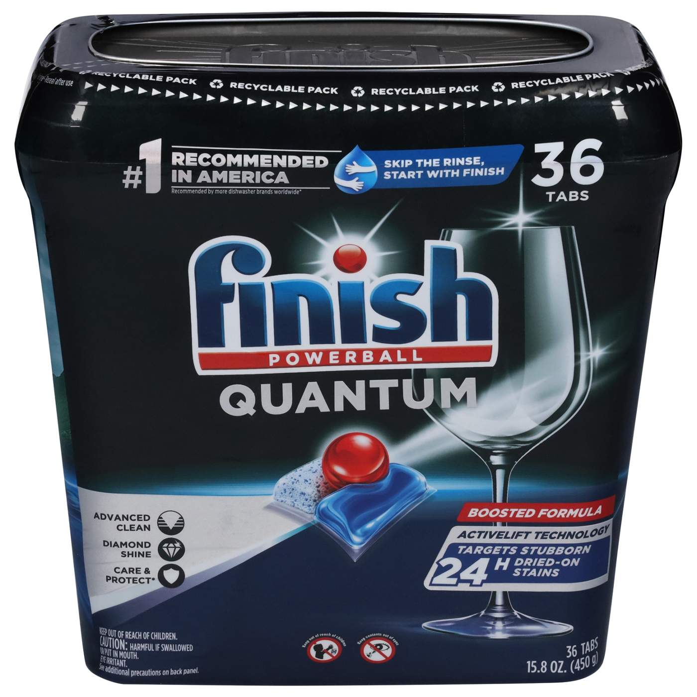 Finish Powerball Quantum Automatic Dishwasher Detergent Tabs; image 1 of 5