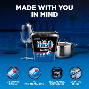 Finish Quantum Dishwasher Detergent Pods, 36 ct