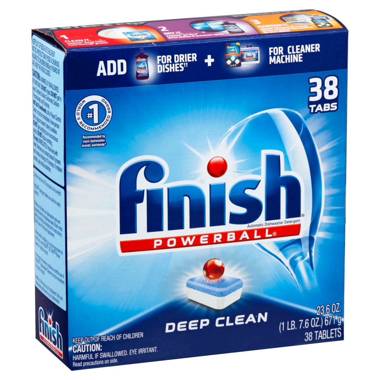 Finish Powerball Deep Clean Dishwasher Detergent Tablets 26ct – BevMo!