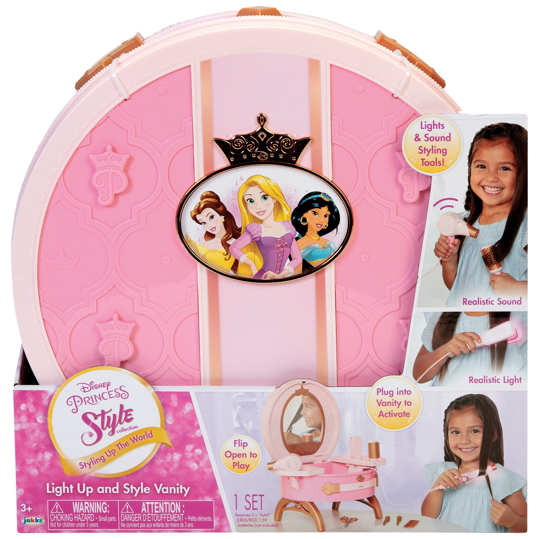 Kwestie Vorm van het schip Ga trouwen Jakks Disney Princess Style Collection Travel Vanity - Shop Toys at H-E-B