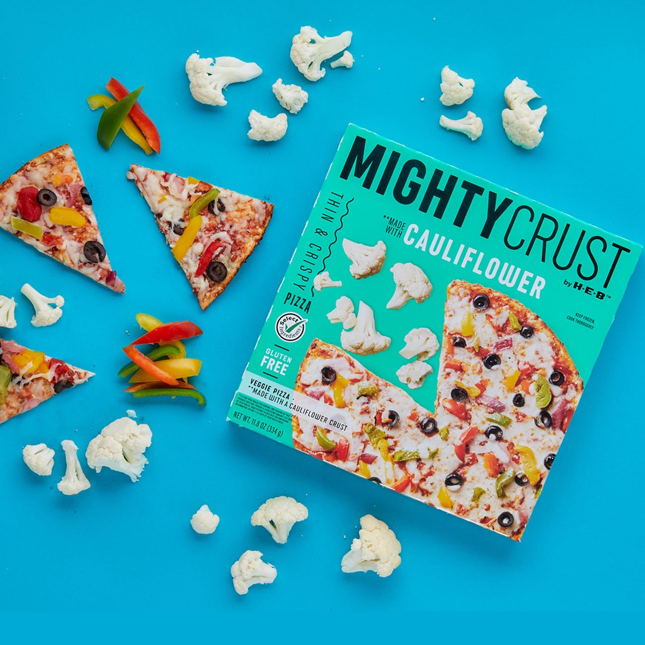 MightyCrust By H-E-B Frozen Cauliflower Pizza - Veggie - Shop Pizza At ...