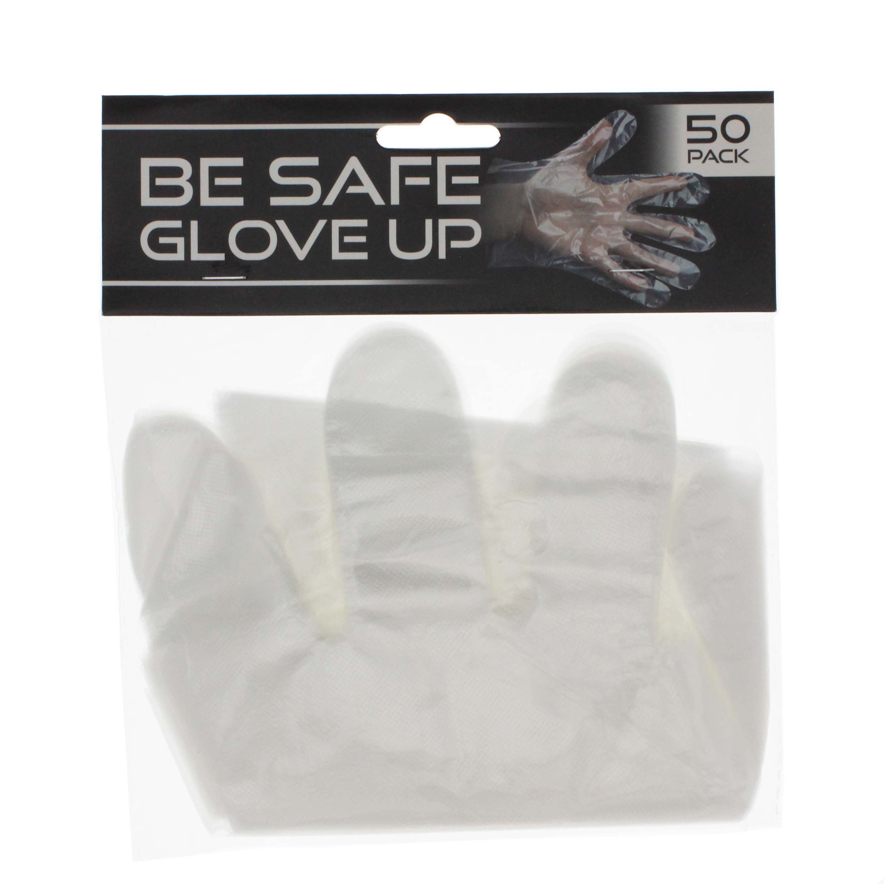 Be Safe Clear Plastic Disposable Gloves Shop Gloves at HEB