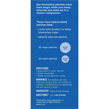 PanOxyl PM Overnight HydroColloid Spot Patches, 40 ct