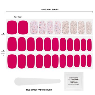 Dashing Diva Gloss Ultra Shine Gel Nail Strips - Palm Beach, 32 ct