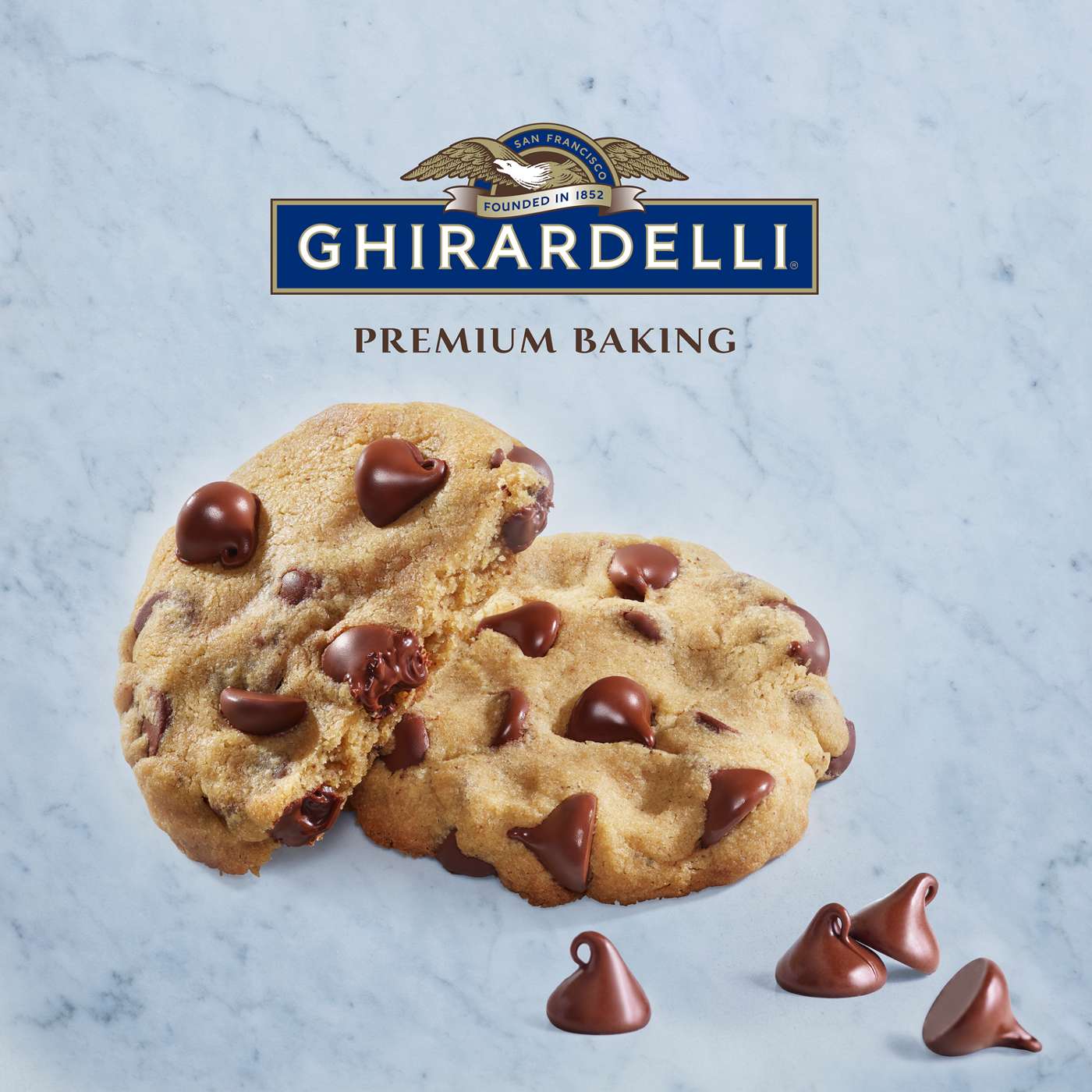 Ghirardelli 100% Cacao Unsweetened Chocolate Chips for Baking, Premium Baking Chips; image 5 of 7