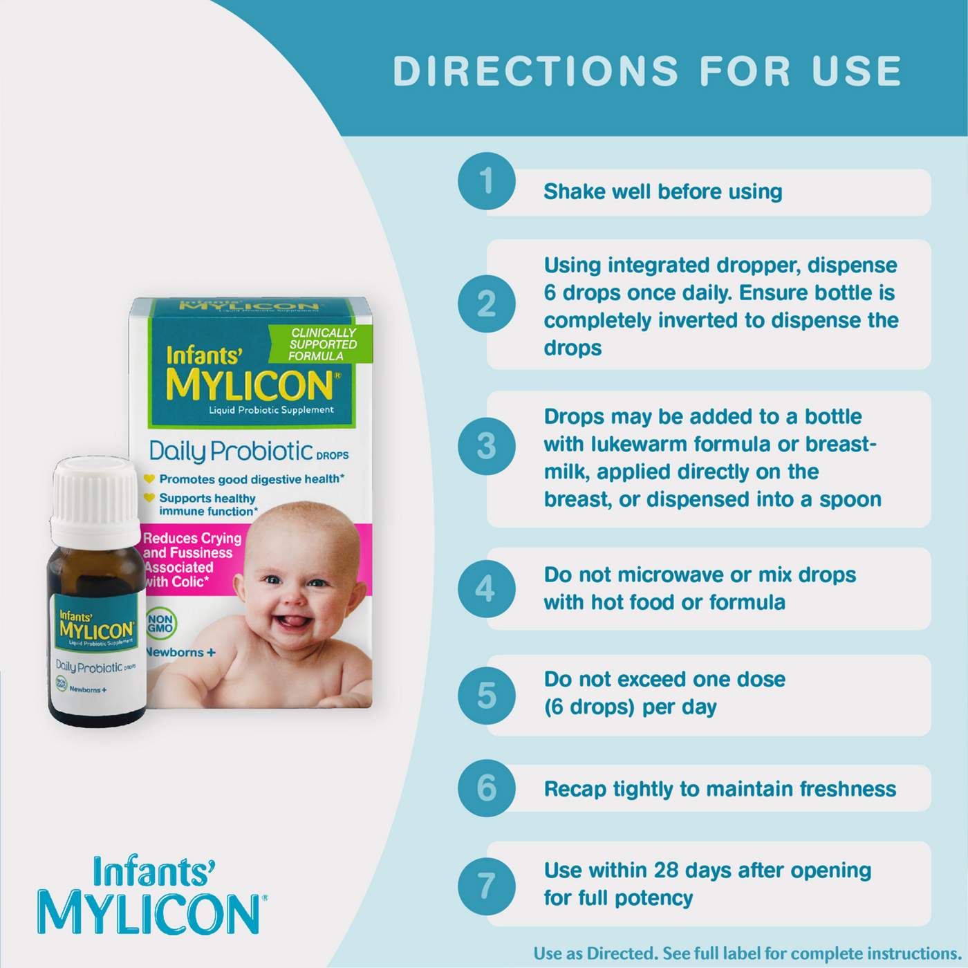 Mylicon Infants Daily Probiotic Drops; image 5 of 8