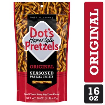 Dot's Homestyle Pretzels Original Seasoned Pretzel Sticks, 16 oz