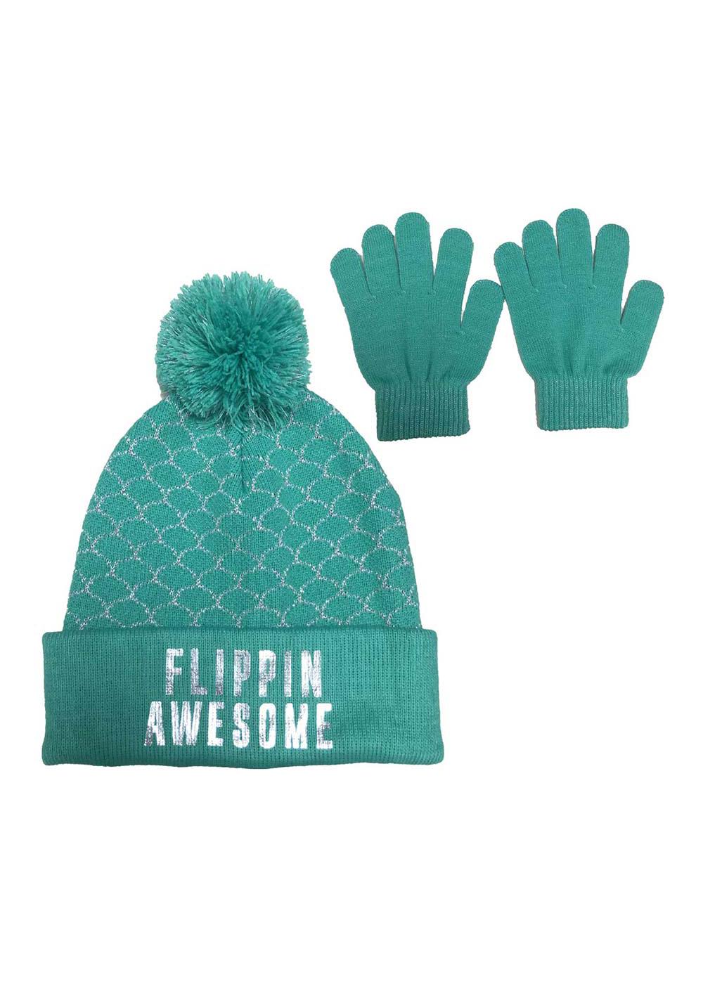 Disney Princess Ariel Beanie & Glove Set; image 1 of 2