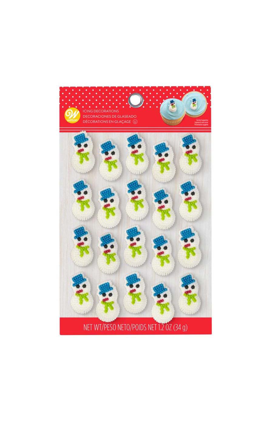 Wilton Mini Snowman Icing Decorations; image 1 of 2