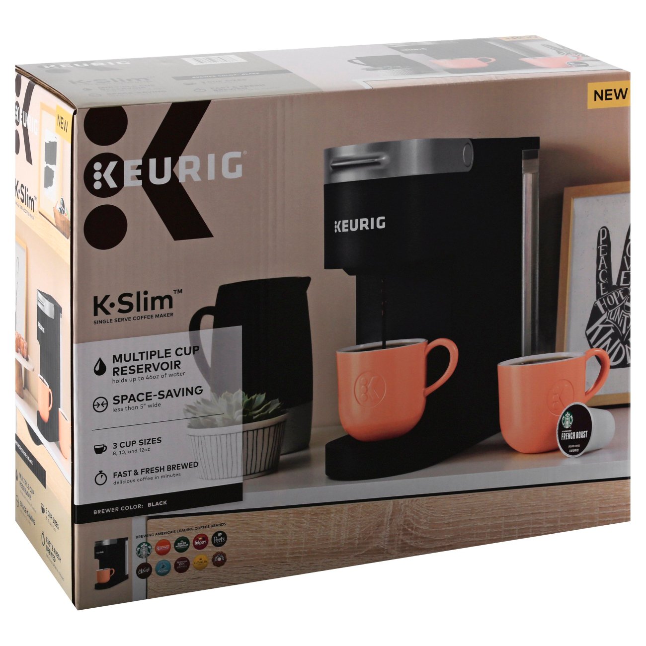 Keurig K-Slim + ICED Single Serve Coffee Maker, Brews 8 to 12oz