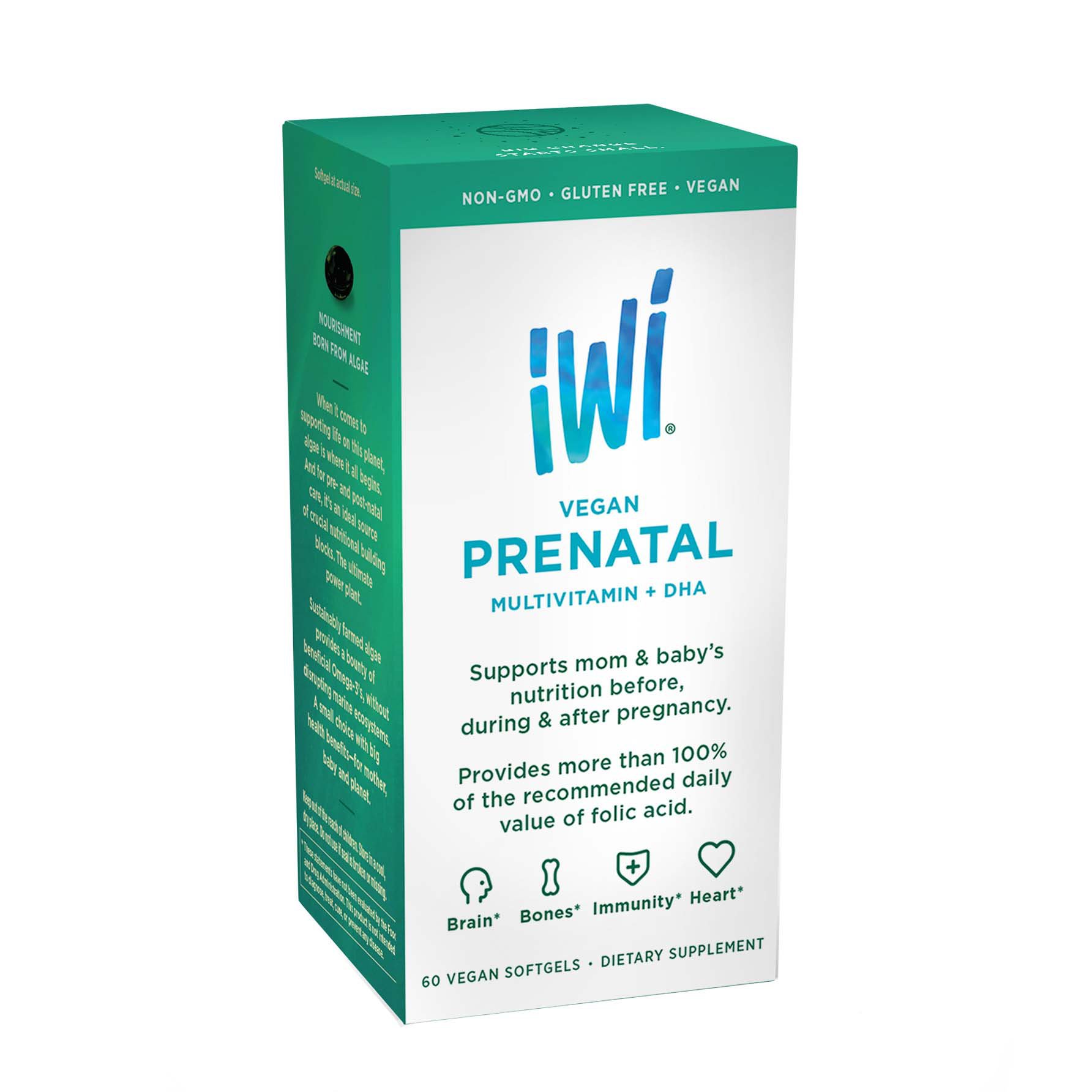 iwi Algae Vegan Prenatal Multivitamin + DHA Softgels Shop