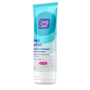 Clean & Clear Oil-Free Deep Action Exfoliating Facial Cleanser