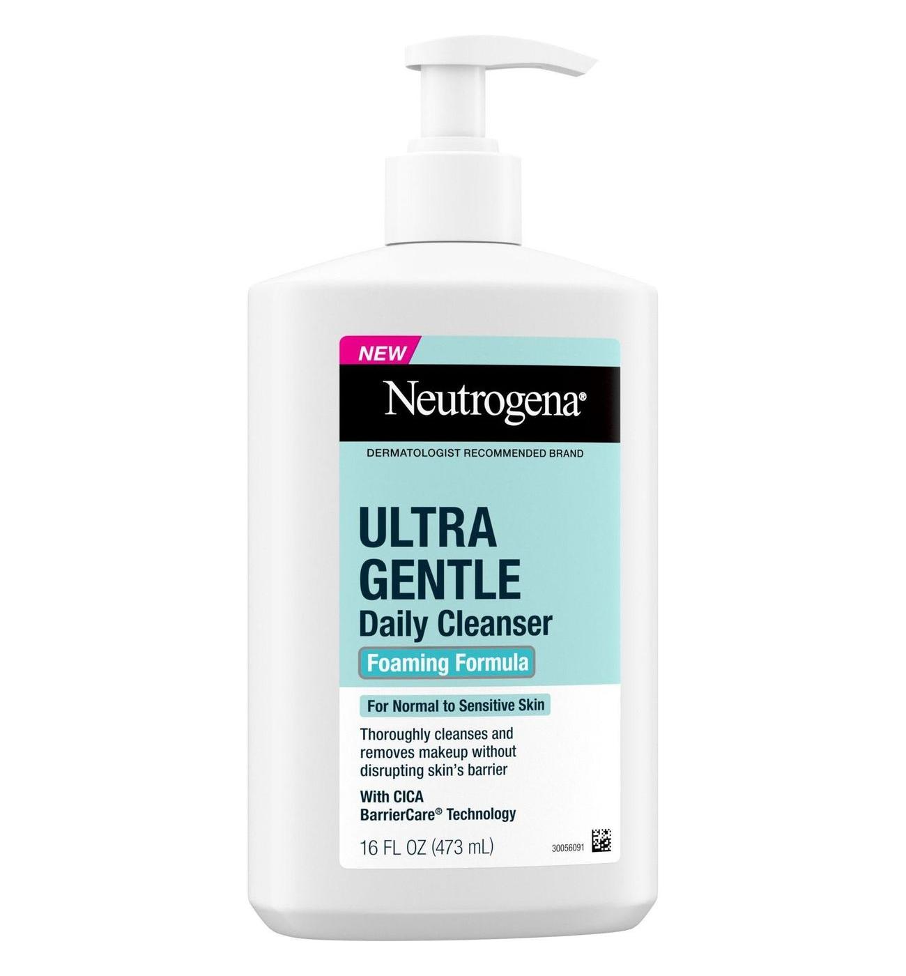 Neutrogena Fragrance Free Ultra Gentle Daily Foaming Cleanser; image 4 of 8