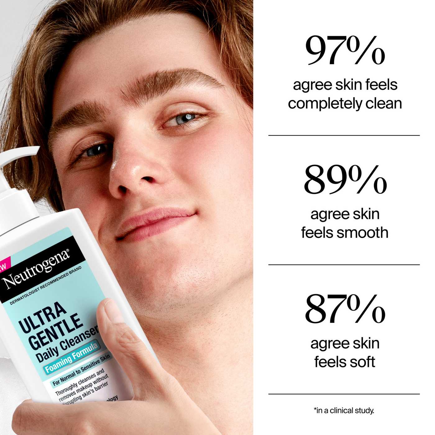 Neutrogena Fragrance Free Ultra Gentle Daily Foaming Cleanser; image 7 of 8