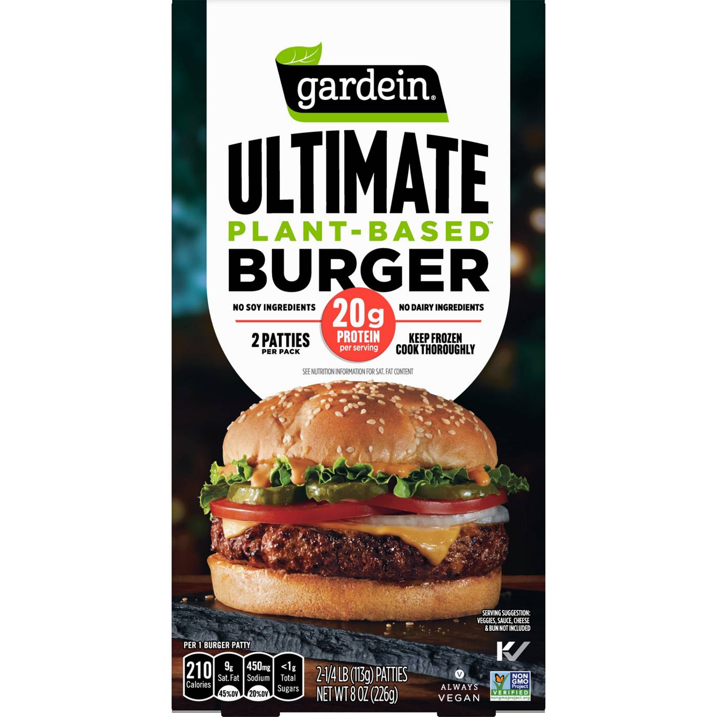 Gardein Ultimate Plant-Based Vegan Burger; image 7 of 7