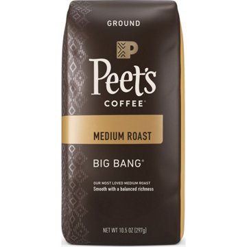 Peet's Coffee Big Bang Medium Roast Ground Coffee, 10.5 oz