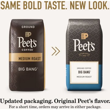 Peet's Coffee Big Bang Medium Roast Ground Coffee, 10.5 oz