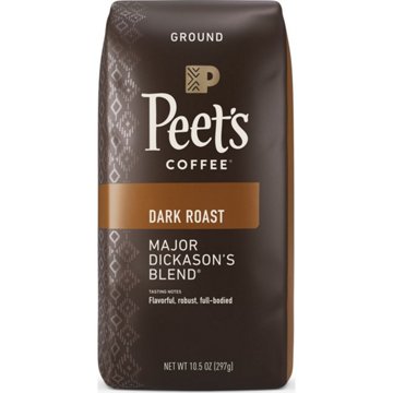 Peet's Coffee Major Dickason's Blend Dark Roast Ground Coffee, 10.5 oz