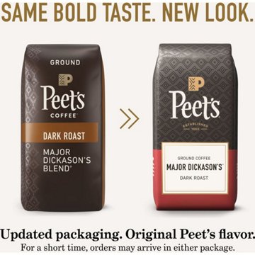 Peet's Coffee Major Dickason's Blend Dark Roast Ground Coffee, 10.5 oz