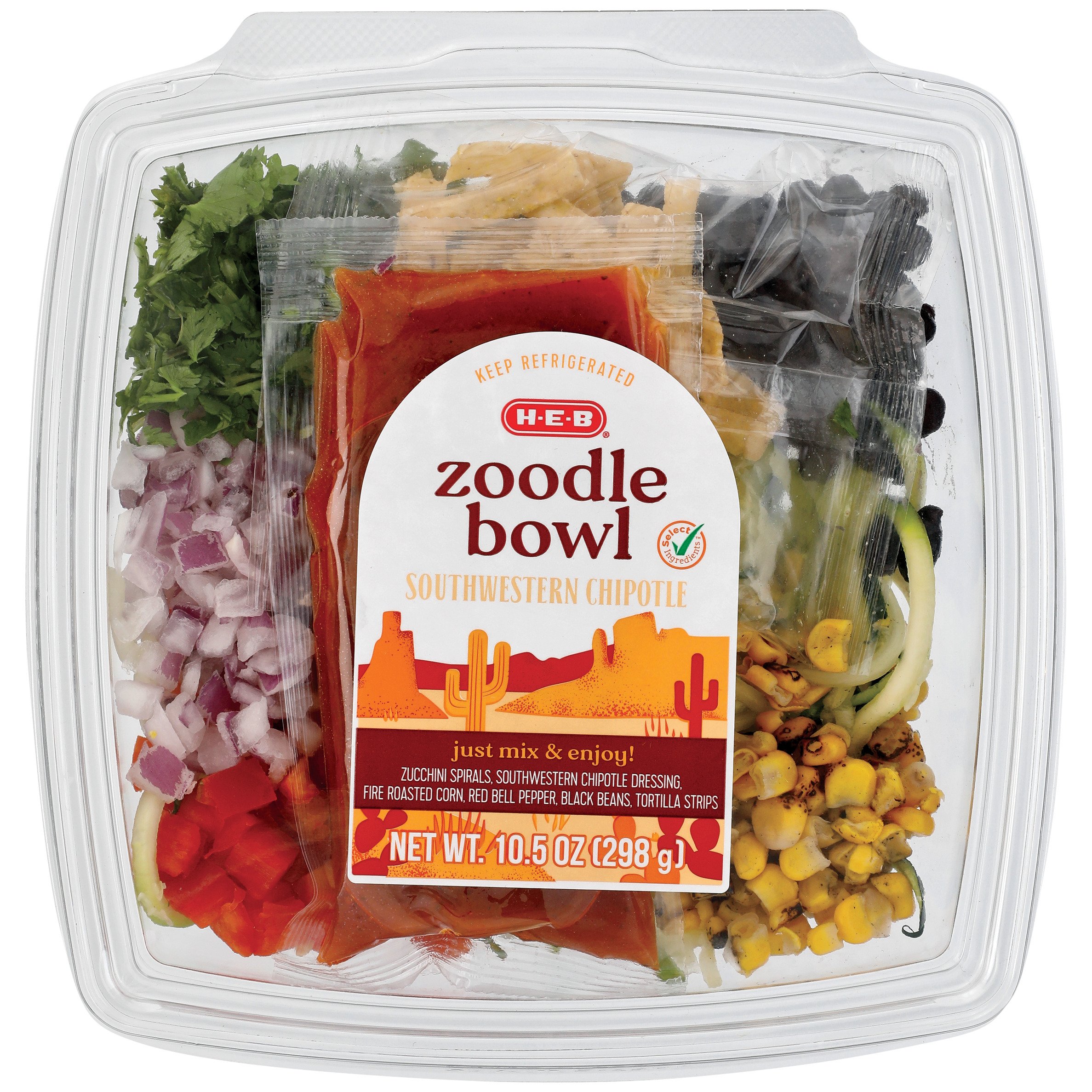 H-E-B Zoodle Bowl - Southwestern Chipotle - Shop Ready Meals & Snacks ...