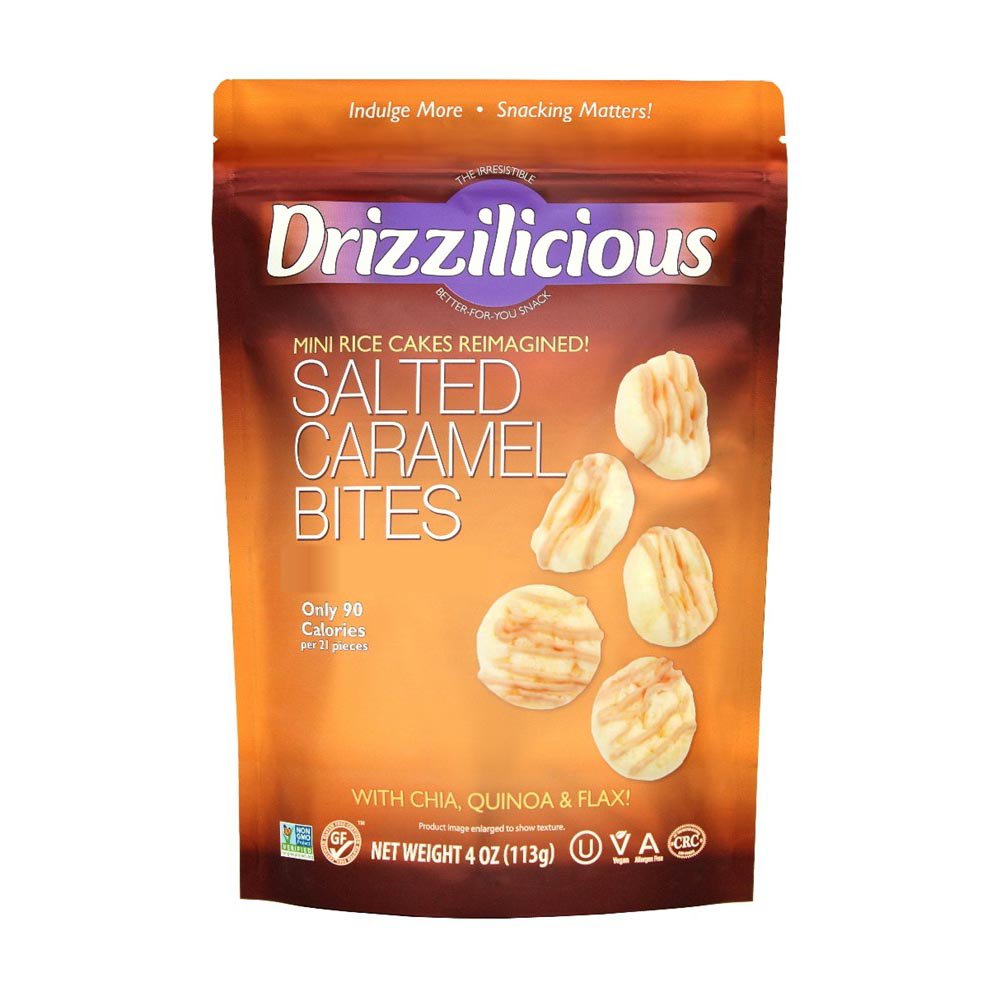 Drizzilicious Mini Rice Cakes - Salted Caramel Bites - Shop Rice