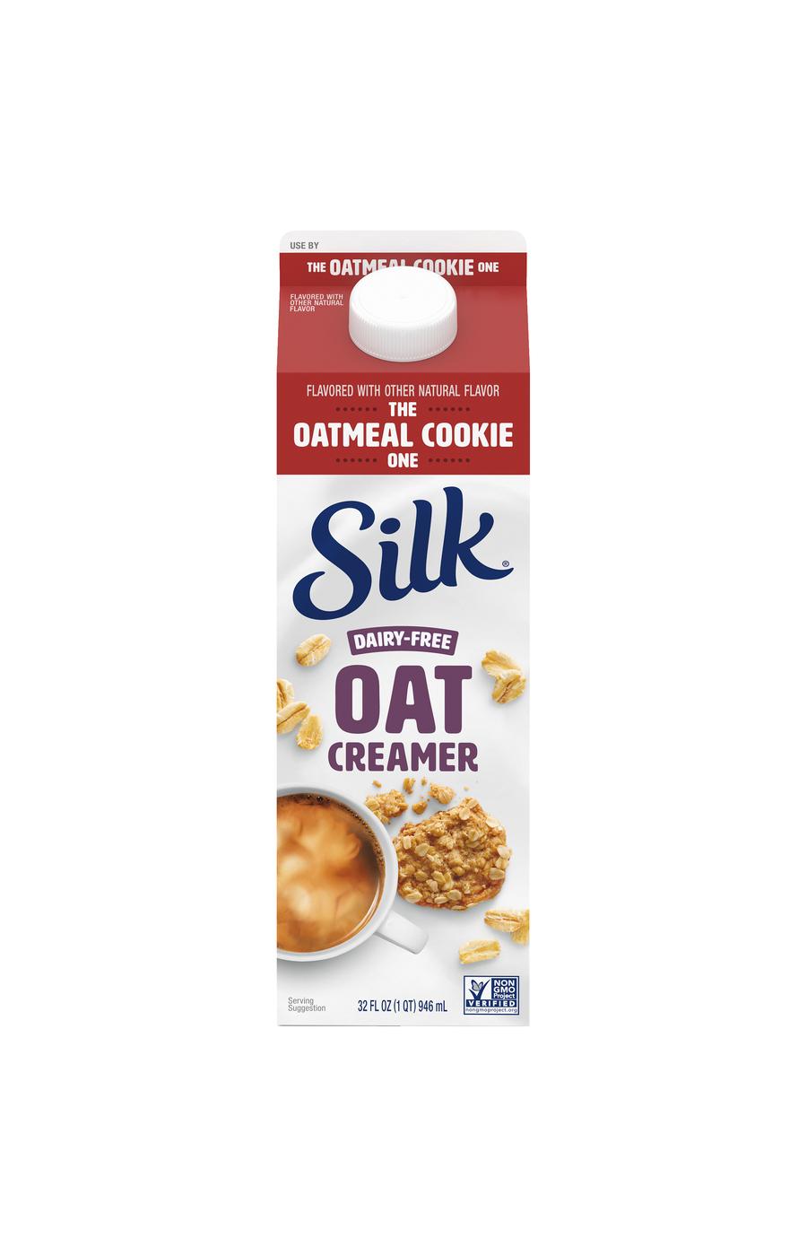 Silk Dairy-Free Oatmilk Liquid Coffee Creamer - The Oatmeal Cookie ; image 1 of 2