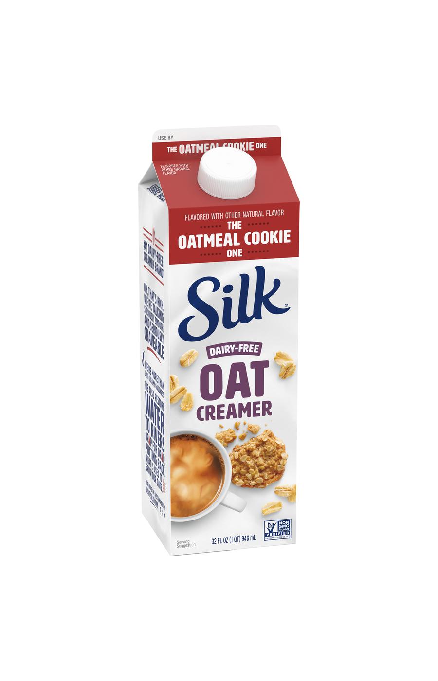 Silk Dairy-Free Oatmilk Liquid Coffee Creamer - The Oatmeal Cookie ; image 2 of 2