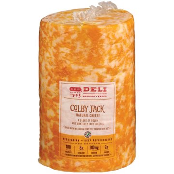H-E-B Deli Colby Jack Cheese, Sandwich Sliced, Avg. 0.5 lb
