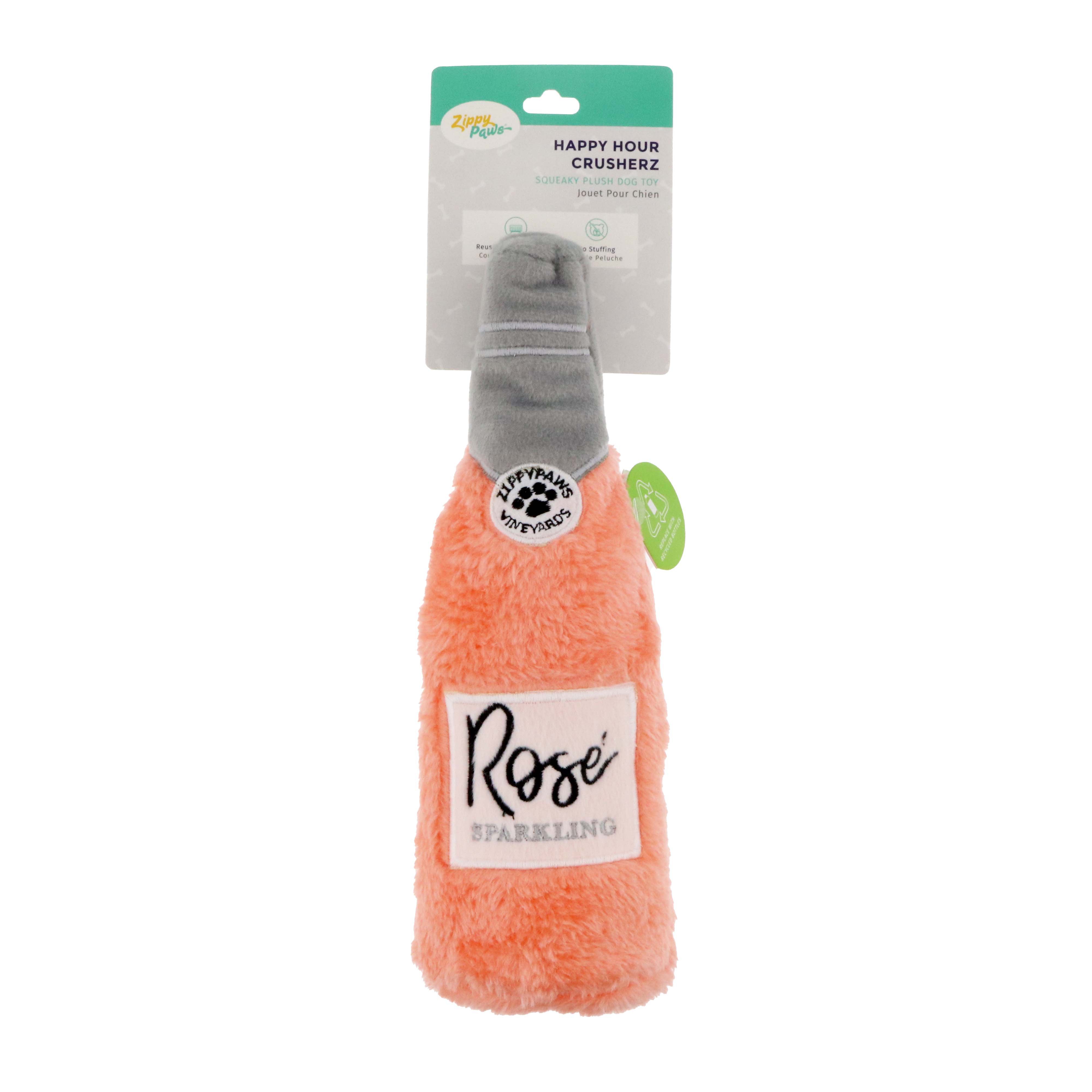 ZippyPaws Happy Hour Crusherz Rose Plush Dog Toy ZippyPaws Happy Hour Crusherz Rose Plush Dog Toy