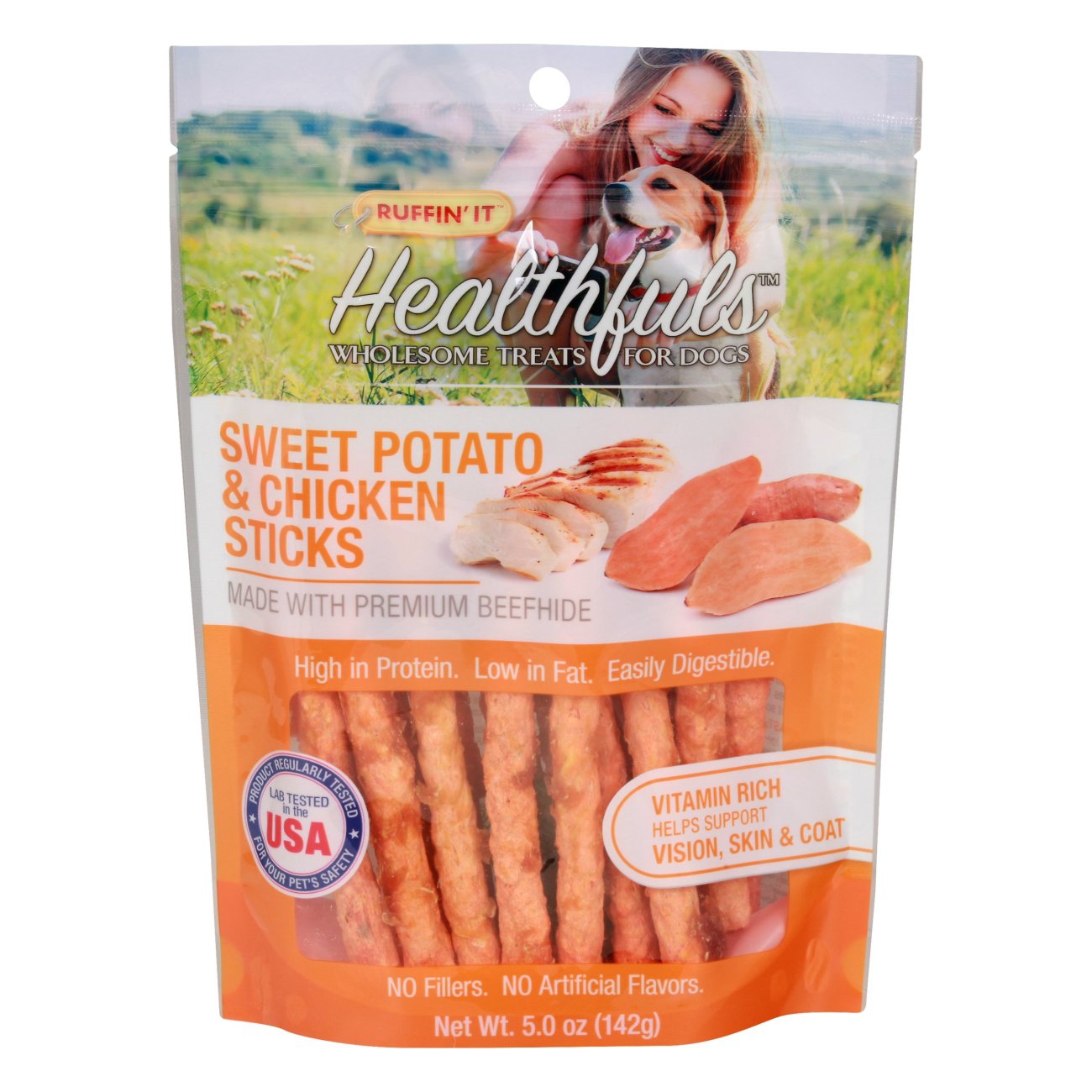 Ruffin' It Healthfuls Sweet Potato & Chicken Sticks Shop Bones & rawhides at HEB