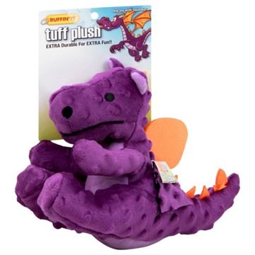 Ruffin' It Tuff Plush Dragon Dog Toy, EACH