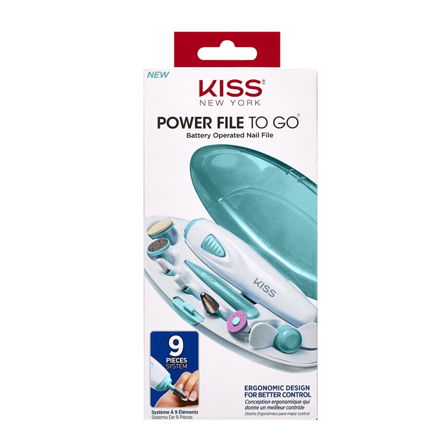 Kiss Power File To Go Battery Operated Nail File Shop Manicure