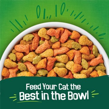 Friskies Purina Dry Cat Food Indoor Delights - Flavors of Chicken, Salmon, Peas, and Carrots
