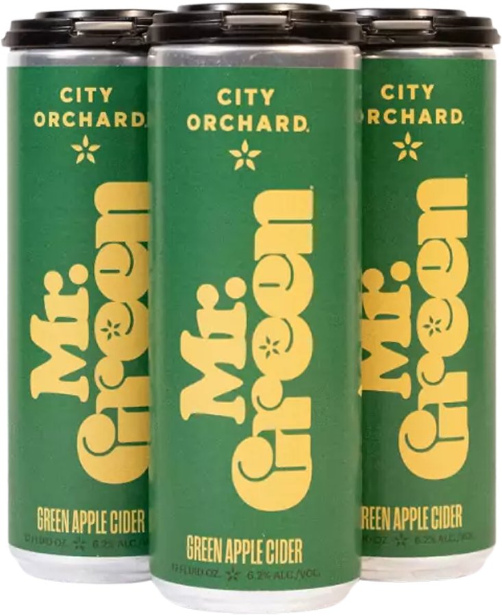 City Orchard Mr. Green Dry Heirloom Cider 12 oz Cans Shop Hard cider