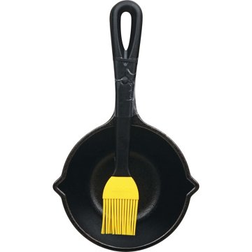Lodge Cast Iron Melting Pot with Silicone Brush