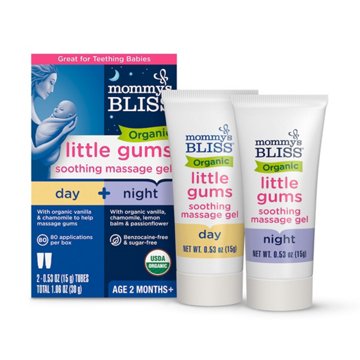 Mommy's Bliss Organic Little Gums Soothing Massage Gel, 2 pk