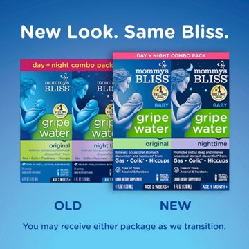 Mommy's Bliss Gripe Water Day + Night Combo, 2 pk
