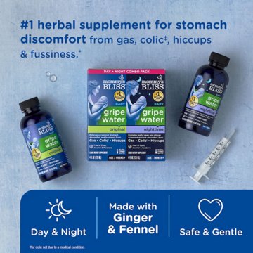 Mommy's Bliss Gripe Water Day + Night Combo, 2 pk