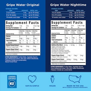Mommy's Bliss Gripe Water Day + Night Combo, 2 pk