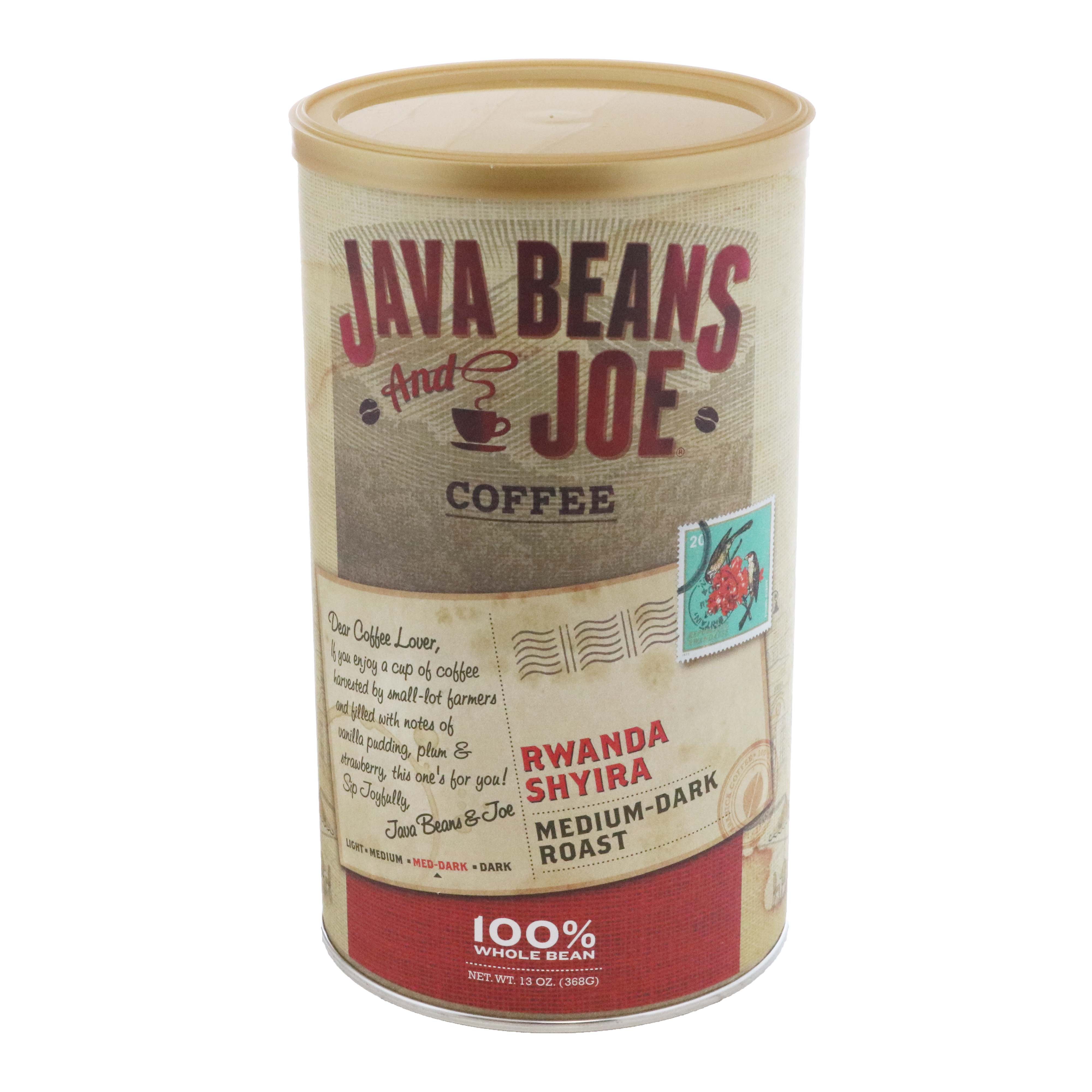 Java Beans And Joe Rwanda Shyira Medium Dark Roast Whole Bean Coffee