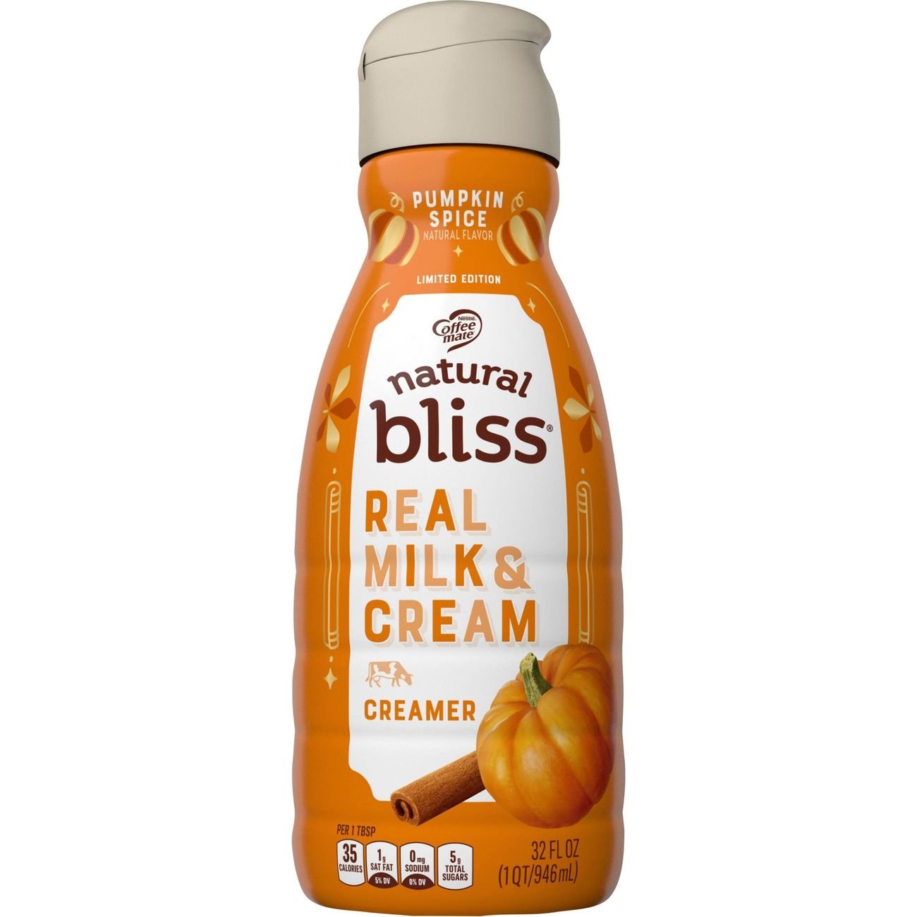 Nestle Coffee Mate Natural Bliss Pumpkin Spice Liquid Coffee Creamer