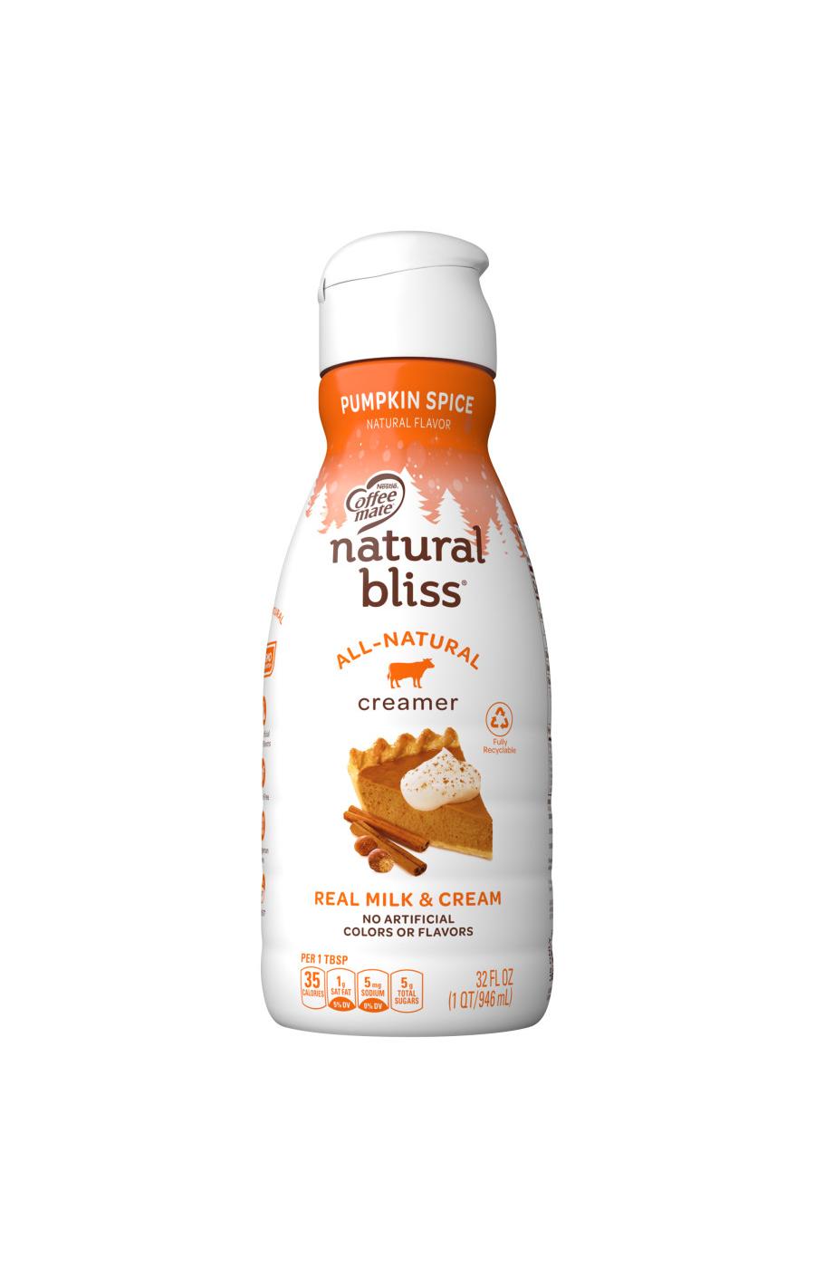Nestle Coffee Mate Natural Bliss Pumpkin Spice Liquid Coffee Creamer; image 1 of 7