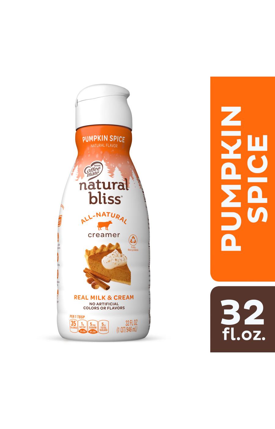 Nestle Coffee Mate Natural Bliss Pumpkin Spice Liquid Coffee Creamer; image 6 of 7