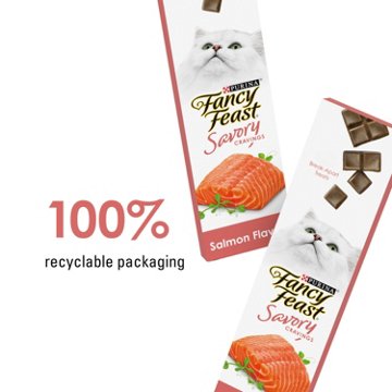 Fancy Feast Purina Limited Ingredient Cat Treats Savory Cravings - Salmon Flavor