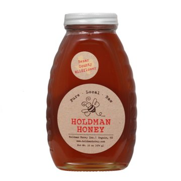 Holdman Pure Local Raw Honey, 16 oz