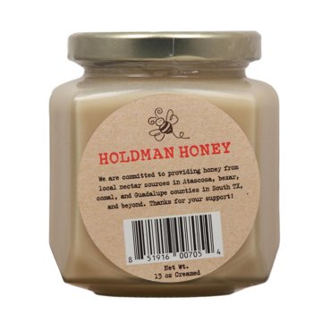 Holdman Pure Local Creamed Raw Honey, 13 oz