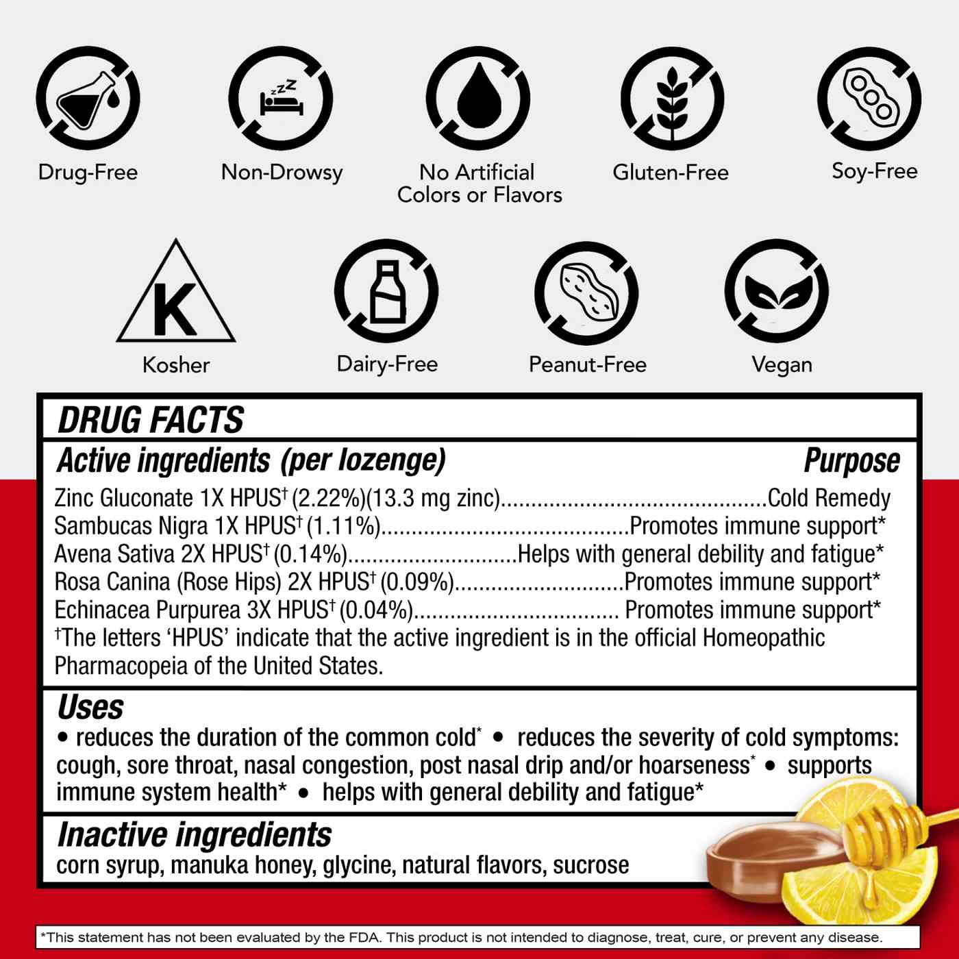 Cold-EEZE Cold Remedy Zinc Lozenges  - Manuka Honey Lemon; image 6 of 7