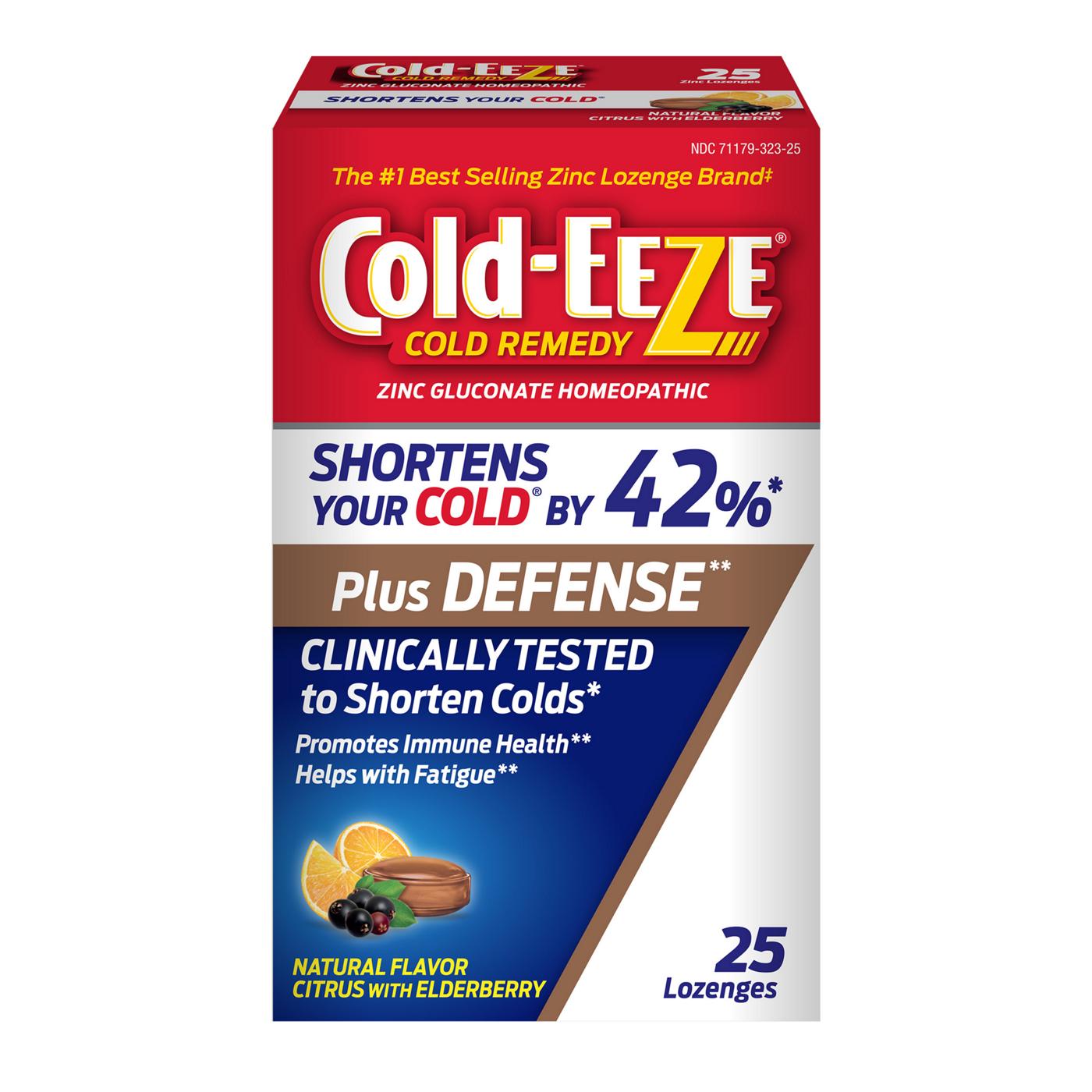 ColdEEZE Cold Remedy Zinc Lozenges Natural Citrus with Elderberry Shop Cough, cold & flu at
