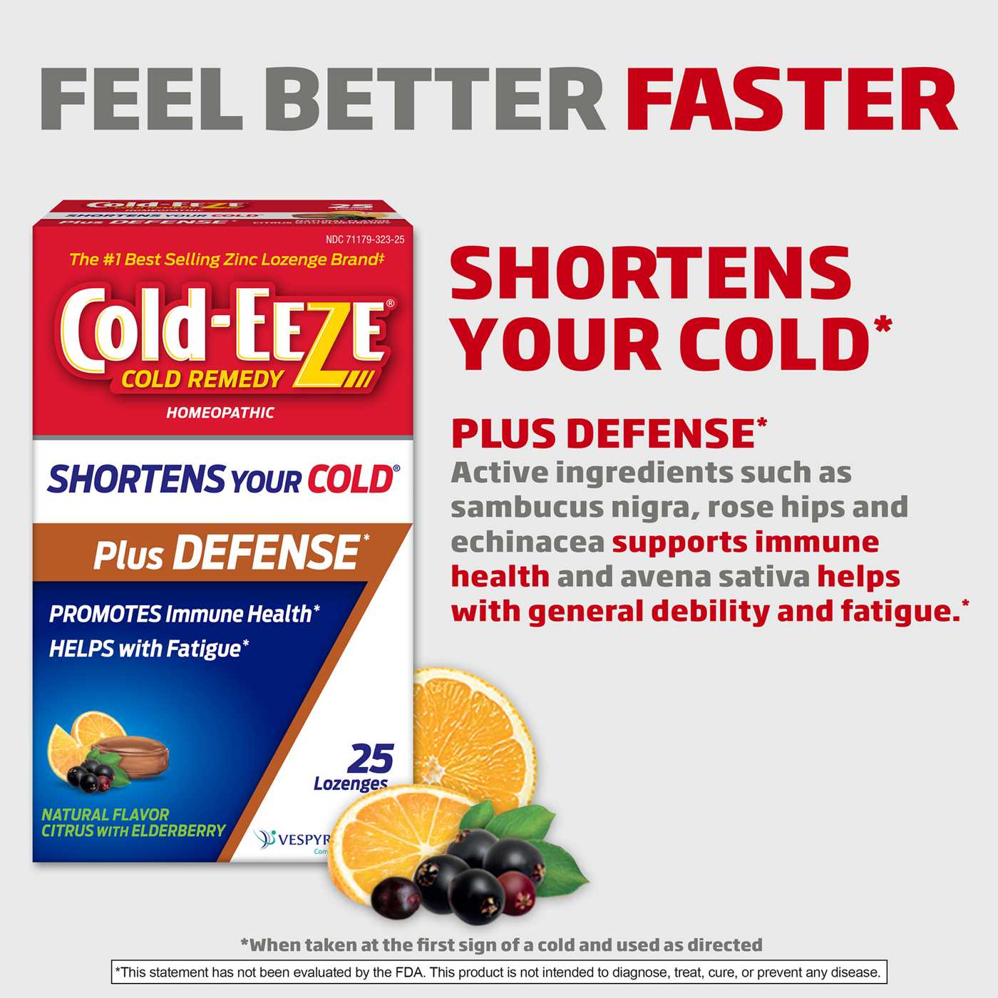 Cold-EEZE Cold Remedy Zinc Lozenges - Natural Citrus with Elderberry; image 4 of 7