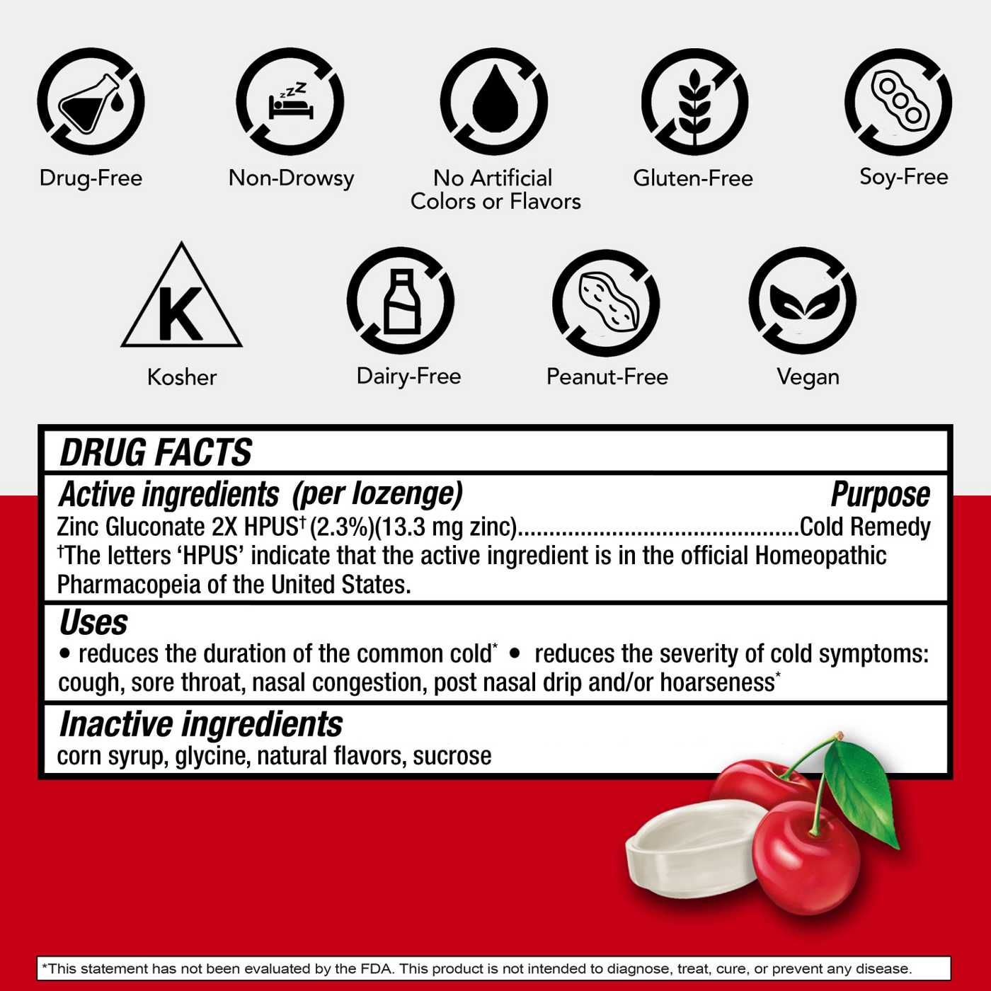 Cold-EEZE Cold Remedy Zinc Lozenges - Natural Cherry; image 3 of 7